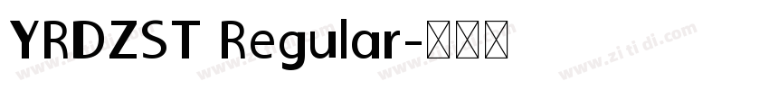 YRDZST Regular字体转换